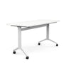 Ocala Flip Top Table Classroom Table, Multipurpose Table SitOnIt Laminate Color White Frame Color White 