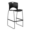 OnCall Stool with No Arms - Bar Height Stools SitOnIt Black Plastic 30" Bar Height Black Frame