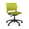 Orbix Task Chair Upholstered Seat Light Task Chair SitOnIt Plastic Color Apple Fabric Color Apple 