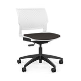 Orbix Task Chair Upholstered Seat Light Task Chair SitOnIt Plastic Color Arctic Fabric Color Chai 