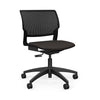 Orbix Task Chair Upholstered Seat Light Task Chair SitOnIt Plastic Color Black Fabric Color Chai 