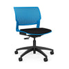 Orbix Task Chair Upholstered Seat Light Task Chair SitOnIt Plastic Color Pacific Fabric Color Peppercorn 