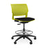 Orbix Task Stool Upholstered Seat Stools SitOnIt Plastic Color Apple Fabric Color Peppercorn 