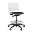 Orbix Task Stool Upholstered Seat Stools SitOnIt Plastic Color Arctic Fabric Color Chai 