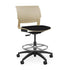 Orbix Task Stool Upholstered Seat Stools SitOnIt Plastic Color Bisque Fabric Color Peppercorn 