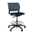 Orbix Task Stool Upholstered Seat Stools SitOnIt Plastic Color Navy Fabric Color Navy 