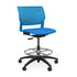 Orbix Task Stool Upholstered Seat Stools SitOnIt Plastic Color Pacific Fabric Color Electric Blue 