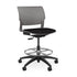 Orbix Task Stool Upholstered Seat Stools SitOnIt Plastic Color Slate Fabric Color Peppercorn 