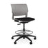 Orbix Task Stool Upholstered Seat Stools SitOnIt Plastic Color Sterling Fabric Color Peppercorn 