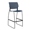 Orbix Wire Rod Stool Plastic Shell Stools SitOnIt Frame Color Black Plastic Color Navy 