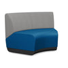 Pasea 120 Degree Inner Seat Lounge Seating, Modular Lounge Seating SitOnIt Fabric Color Electric Blue Fabric Color Nickle 