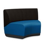Pasea 120 Degree Inner Seat Lounge Seating, Modular Lounge Seating SitOnIt Fabric Color Electric Blue Fabric Color Onyx 