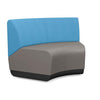 Pasea 120 Degree Inner Seat Lounge Seating, Modular Lounge Seating SitOnIt Fabric Color Fog Fabric Color Ocean 