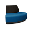 Pasea 120 Degree Outer Seat Lounge Seating, Modular Lounge Seating SitOnIt Fabric Color Electric Blue Fabric Color Onyx 