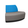 Pasea 120 Degree Outer Seat Lounge Seating, Modular Lounge Seating SitOnIt Fabric Color Fog Fabric Color Electric Blue 