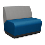 Pasea 1.5 Seat Lounge Seating, Modular Lounge Seating SitOnIt Fabric Color Electric Blue Fabric Color Nickle 