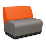 Pasea 1.5 Seat Lounge Seating, Modular Lounge Seating SitOnIt Fabric Color Fog Fabric Color Tangerine 