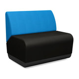 Pasea 1.5 Seat Lounge Seating, Modular Lounge Seating SitOnIt Fabric Color Onyx Fabric Color Electric Blue 