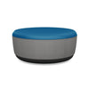 Pasea Large Round Ottoman Ottoman SitOnIt Fabric Color Electric Blue Fabric Color Nickle 