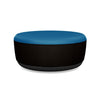Pasea Large Round Ottoman Ottoman SitOnIt Fabric Color Electric Blue Fabric Color Onyx 