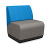 Pasea Single Seat Lounge Seating, Modular Lounge Seating SitOnIt Fabric Color Fog Fabric Color Electric Blue 