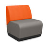 Pasea Single Seat Lounge Seating, Modular Lounge Seating SitOnIt Fabric Color Fog Fabric Color Tangerine 