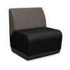 Pasea Single Seat Lounge Seating, Modular Lounge Seating SitOnIt Fabric Color Onyx Fabric Color Smoky 