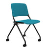 Qwiz Nester Chair Nesting Chairs SitOnIt Color Splash Black Frame Armless