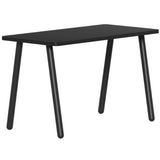 Reya Angled Leg Desk | Black Base Accent | Home Office Edition Home Office SitOnIt Table Size 20 D x 40 W Laminate Color Black Metal