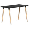 Reya Angled Leg Desk | Black Base Accent | Home Office Edition Home Office SitOnIt Table Size 20 D x 40 W Laminate Color Black Tapered Bamboo