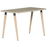 Reya Angled Leg Desk | Black Base Accent | Home Office Edition Home Office SitOnIt Table Size 20 D x 40 W Laminate Color Sandalwood Tapered Bamboo