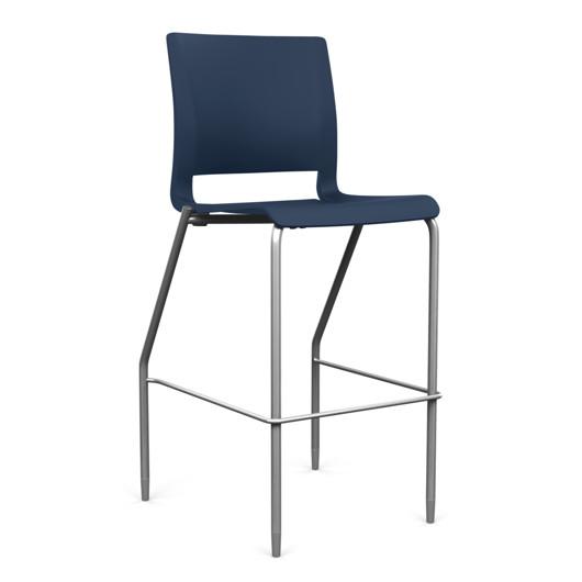 Rio 4 Leg Stool Stools SitOnIt Navy Plastic 30
