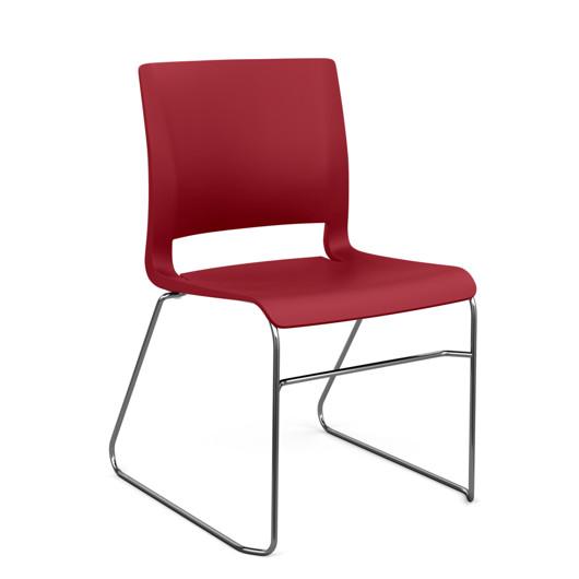 Rio Wire Rod Guest Chair Guest Chair, Stack Chair SitOnIt Red Plastic 