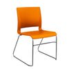 Rio Wire Rod Guest Chair Guest Chair, Stack Chair SitOnIt Tangerine Plastic 