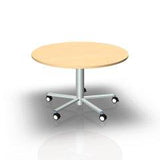 RONDOLIFT-KF - 45" Round Top Model 2827 Classroom Table, Multipurpose Table, Height Adjustable Table VS America Round LIGNOpal Laminate Color Maple