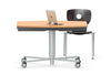RONDOLIFT-KF - Barrel Top Model 2829 Classroom Table, Multipurpose Table, Height Adjustable Table VS America Barrel LIGNOpal Laminate Color Beech