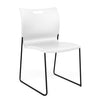 Rowdy Sledbase Stack Chair Guest Chair, Cafe Chair, Stack Chair SitOnIt Arctic Plastic Black Frame Armless