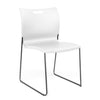 Rowdy Sledbase Stack Chair Guest Chair, Cafe Chair, Stack Chair SitOnIt Arctic Plastic Frame Color Chrome Armless