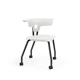 Ruckus Four Leg Chair 18" Classroom Chairs, Guest Chair, Cafe Chair, KI Casters Frame Color Black Shell Color Cottonwood