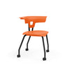 Ruckus Four Leg Chair 18" Classroom Chairs, Guest Chair, Cafe Chair, KI Casters Frame Color Black Shell Color Nemo