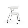 Ruckus Four Leg Chair 18" Classroom Chairs, Guest Chair, Cafe Chair, KI Casters Frame Color Chrome Shell Color Cottonwood