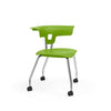 Ruckus Four Leg Chair 18" Classroom Chairs, Guest Chair, Cafe Chair, KI Casters Frame Color Chrome Shell Color Zesty Lime