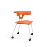 Ruckus Four Leg Chair 18" Classroom Chairs, Guest Chair, Cafe Chair, KI Casters Frame Color Cottonwood Shell Color Nemo
