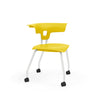Ruckus Four Leg Chair 18" Classroom Chairs, Guest Chair, Cafe Chair, KI Casters Frame Color Cottonwood Shell Color Rubber Ducky