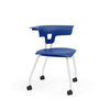 Ruckus Four Leg Chair 18" Classroom Chairs, Guest Chair, Cafe Chair, KI Casters Frame Color Cottonwood Shell Color Ultra Blue