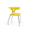 Ruckus Four Leg Chair 18" Classroom Chairs, Guest Chair, Cafe Chair, KI Glides Frame Color Chrome Shell Color Rubber Ducky