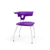 Ruckus Four Leg Chair 18" Classroom Chairs, Guest Chair, Cafe Chair, KI Glides Frame Color Cottonwood Shell Color Mardi Gras
