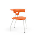 Ruckus Four Leg Chair 18" Classroom Chairs, Guest Chair, Cafe Chair, KI Glides Frame Color Cottonwood Shell Color Nemo