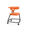 Ruckus Stack Chair 18" Guest Chair, Cafe Chair, Stack Chair, Classroom Chairs KI Casters Frame Color Black Shell Color Nemo
