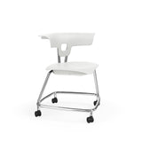 Ruckus Stack Chair 18" Guest Chair, Cafe Chair, Stack Chair, Classroom Chairs KI Casters Frame Color Chrome Shell Color Cottonwood